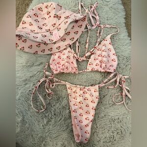 Frankie’s Bikinis Strawberry Pink Bikini